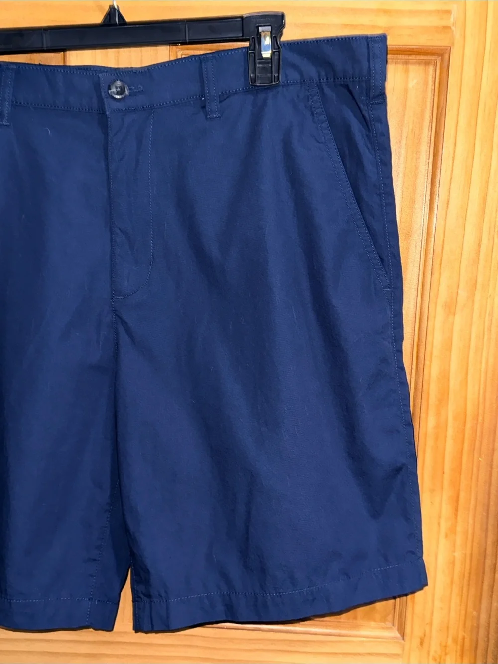 NWT Eddie Bauer Classic Mr. Camano Navy Flat-Front Men's Shorts-36